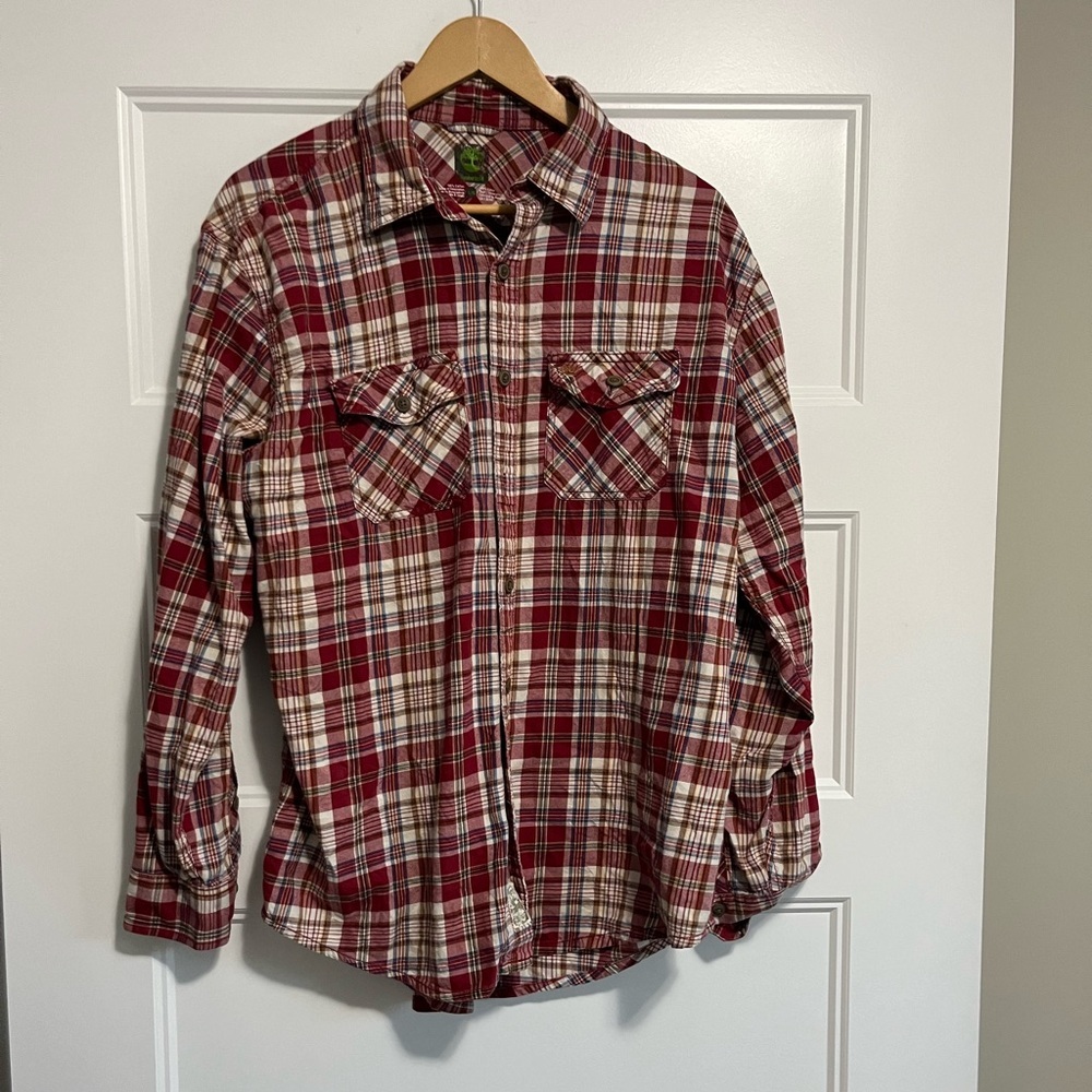 Mens 2xl Timberland Plaid long sleeve